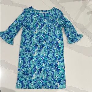 Blue and Green Kids Dress